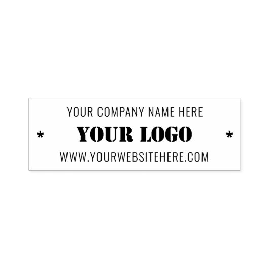 Aangepaste Logo en tekst ontwerp uw eigen stempel (Design)