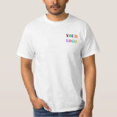 Aangepaste Logo en tekst promotionele T-Shirt (Voorkant)