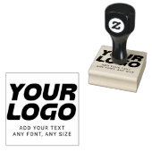 Aangepaste Logo en tekst Rubberstempel (Gestempeld)