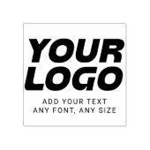 Aangepaste Logo en tekst Rubberstempel (Afrduk)