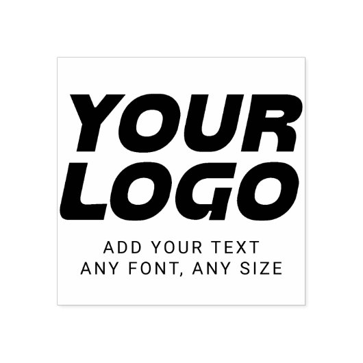 Aangepaste Logo en tekst Rubberstempel (Afrduk)