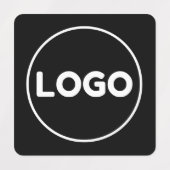 Aangepaste Logo en tekst vierkante stof kleding Labels (Design 2)