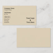 Aangepaste Logo en tekst Visitekaartje (Voorkant / Achterkant)