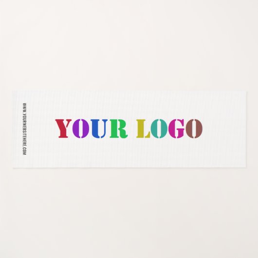 Aangepaste Logo en tekst Yoga Mat - Kies kleuren (Voorkant (horizontaal))