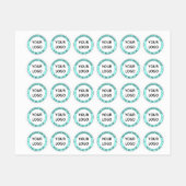 Aangepaste Logo en tekst Zakelijke Stickers Sjablo (Vel)