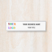 Aangepaste Logo- en tekstdeuren Kantoor Deurbordje (Voorkant)