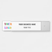 Aangepaste Logo- en tekstdeuren Kantoor Deurbordje (Voorkant)