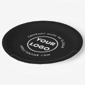 Aangepaste Logo- en tekstgebeurtenis voor zwarte b Papieren Bordje (Gekanteld)