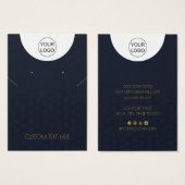 Aangepaste Logo- en tekstkaart voor Ketting dat Di Visitekaartje (Voorkant /achterkant)