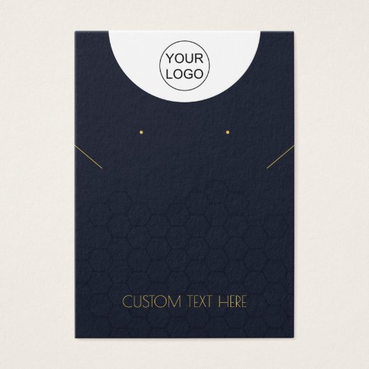 Aangepaste Logo- en tekstkaart voor Ketting dat Di Visitekaartje (Voorkant)