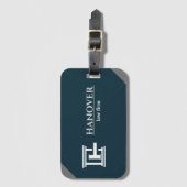 Aangepaste logo en tekstmoderne versie bagagelabel (Voorkant (verticaal))