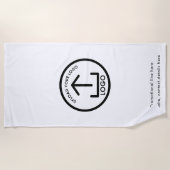Aangepaste Logo en tekstpool Promotionele Professi Strandlaken (Voorkant)