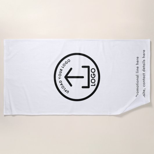 Aangepaste Logo en tekstpool Promotionele Professi Strandlaken (Voorkant)