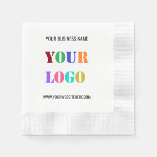 Aangepaste Logo- en tekstpromotie Napkins Business Servet