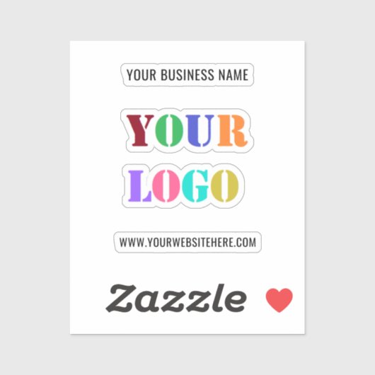 Aangepaste Logo- en tekstpromotiemethode voor zake Sticker (Vel)