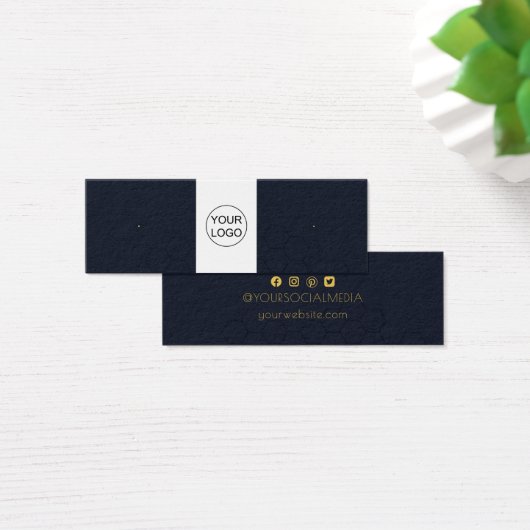 Aangepaste Logo- en tekstruimte voor beeldscherm Mini Visitekaartjes (Bureau)