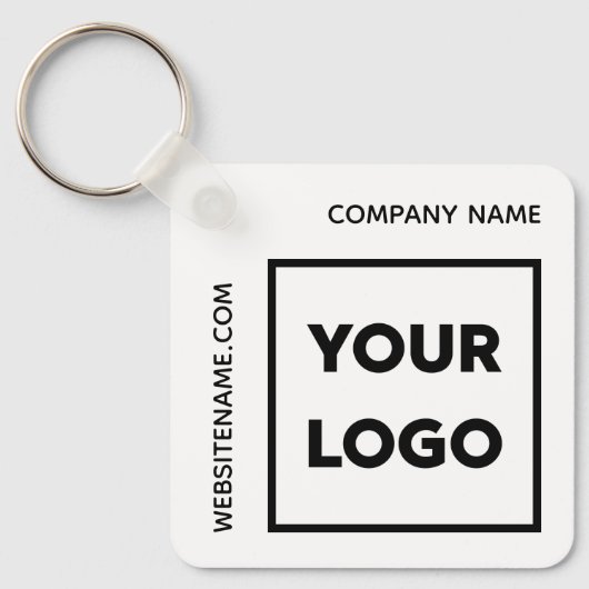 Aangepaste Logo- en tekstsoftware Sleutelhanger (Voorkant)