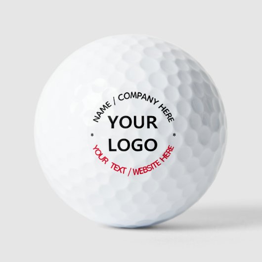 Aangepaste Logo en Tekststempels Golfballen Sjablo (Voorkant)