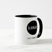 Aangepaste logo en tekstzaken mok (Voorkant rechts)