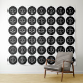 Aangepaste Logo Event Backdrop Step en Herhalen Wandkleed (In Situ (horizontaal))