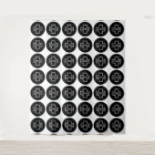 Aangepaste Logo Event Backdrop Step en Herhalen Wandkleed (Voorkant)