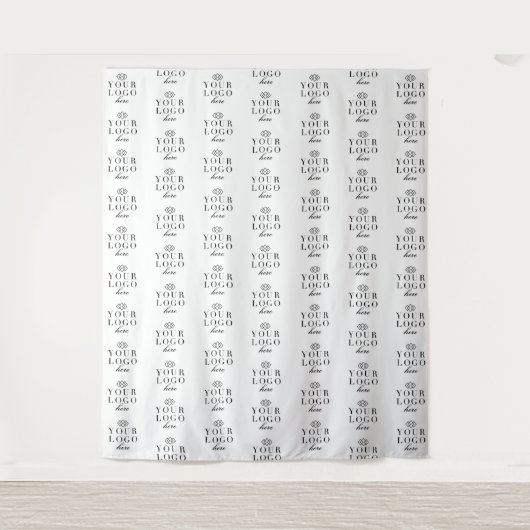 Aangepaste Logo Event Backdrop Step en Herhalen Wandkleed (Voorkant)