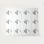 Aangepaste Logo Event Backdrop Step en Herhalen Wandkleed (Voorkant (horizontaal))