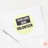 Aangepaste Logo Event Volunteer Ronde Sticker (Envelop)