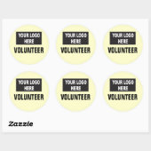 Aangepaste Logo Event Volunteer Ronde Sticker (Vel)