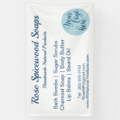 Aangepaste Logo Fair Booth Spandoek (Verticaal)