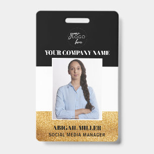 Aangepaste Logo foto-ID foto-ID werknemer Badge