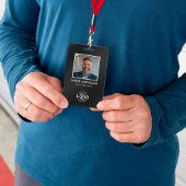 Aangepaste Logo Foto Modern Eenvoudig Minimalistis Badge