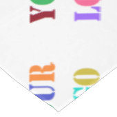 Aangepaste Logo Foto Promotie Business Tablecloth Tafelkleed (Gekanteld)