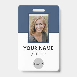 Aangepaste Logo foto-streepjescode voor werknemers Badge