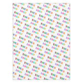 Aangepaste Logo Foto Tablecloth Promotie Business Tafelkleed (Voorkant)