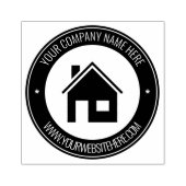 Aangepaste Logo Foto Tekst Ronde Rubber Stamp Sjab Rubberstempel (Afrduk)