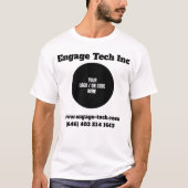 Aangepaste Logo (front- en backdesign) T T-shirt (Voorkant)