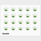 Aangepaste Logo gazon zorg Ronde Sticker (Vel)