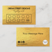 Aangepaste Logo Gold Loyalty-Kaart Visitekaartje (Voorkant / Achterkant)