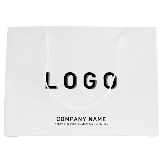 Aangepaste Logo Groot Cadeauzakje (Voorkant)