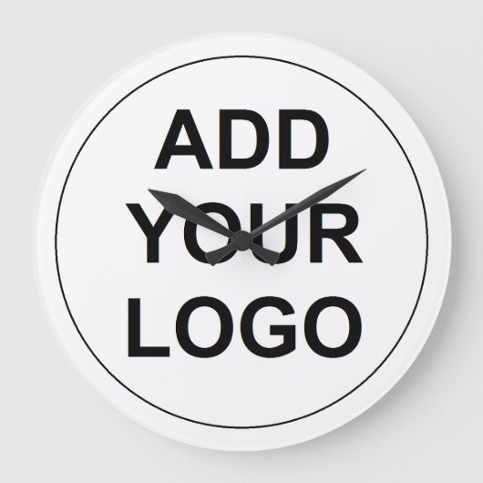 Aangepaste Logo Grote Klok (Voorkant)