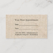 Aangepaste Logo  Hair Salon Afsprakenkaartje (Achterkant)