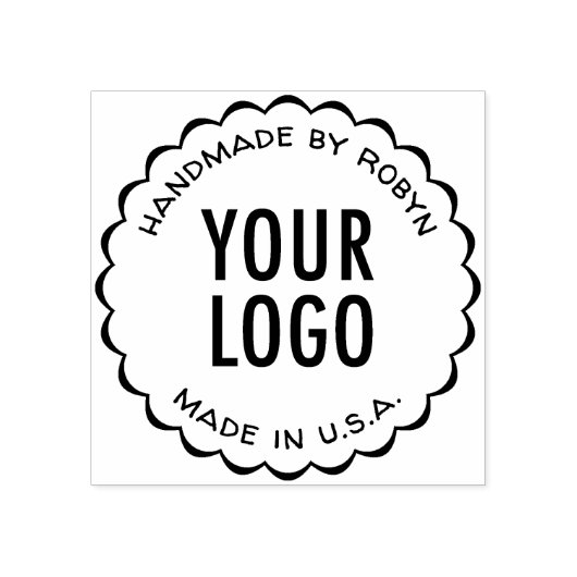 Aangepaste Logo Handgemaakt door Rubber Stamp Scal Rubberstempel (Afrduk)