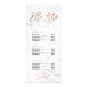 Aangepaste logo haring goudmarmer reclamekaart (Achterkant)