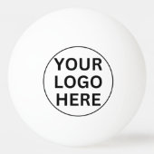 Aangepaste Logo Hier l Promotionele Branded Pingpongballen (Voorkant)