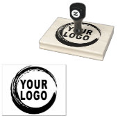 Aangepaste Logo houten rubberen stempel (Gestempeld)