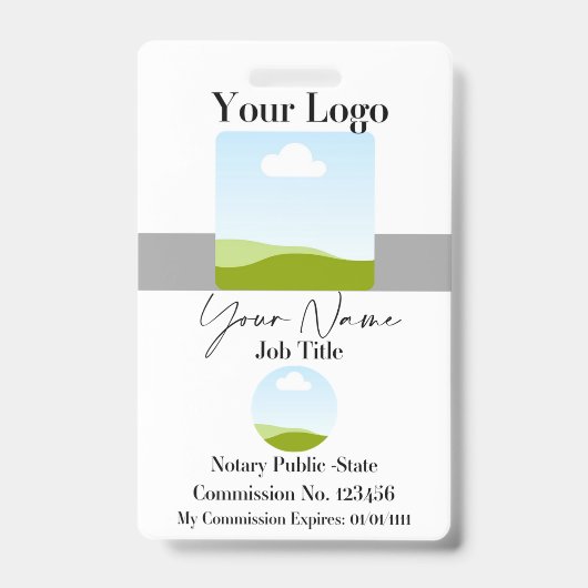 Aangepaste Logo-ID-badges Badge (Voorzijde)