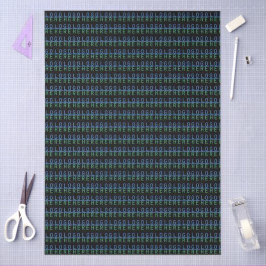 Aangepaste Logo in zwart Tissuepapier (Craft)