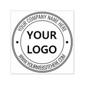 Aangepaste Logo Jouw naam Website Professional Zelfinktende Stempel (Design)