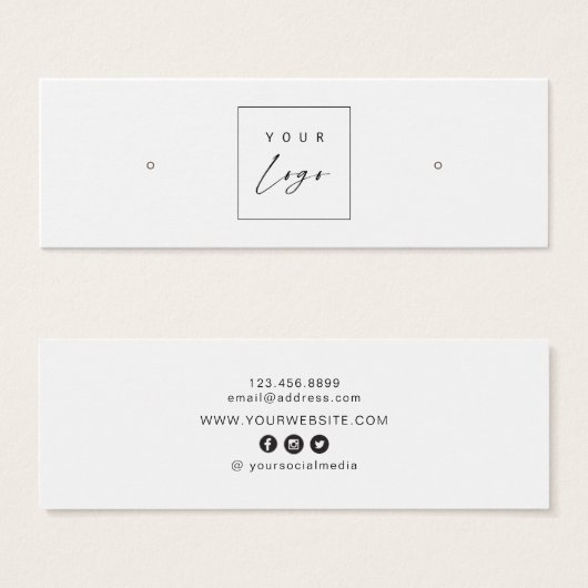 Aangepaste Logo: Kaart voor Hoops Studs verdienen (Voorkant /achterkant)